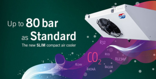 Güntner Luftkühler GASC CX Slim Compact für CO2 4mm Lamellenabstand mit Heizung